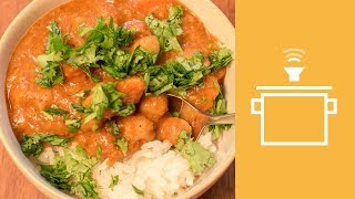 Silently Cooking - Sweet Potato and Chickpea Curry
Subscribe to Silently Cooking! and head to:
http://silentlycooking.com/
For More Stuff
On Facebook at: https://www.facebook.com/SilentlyCooking/
On Twitter at: https://twitter.com/SilentlyCooking
Recipe:
1 Sweet Potato
1 19 oz can of Chickpeas
1 14oz can of diced Tomatoes
1 14 oz can of Coconut Milk
1 large Onion
5-6 cloves of Garlic
1 2-inch thumb of Ginger
1 Serrano Pepper
1 Lime (zest and juice)
Chopped Cilantro
1 tsp Curry Powder (or Garam Masala)
1 tsp ground Coriander
1 tsp Chili Powder
1 tsp Cumin seed
6 - 7 whole Cloves
1 tsp Anise seed
1 tsp Smoked Paprika
1 tsp Cinnamon
1/4 tsp ground Allspice
1/4 tsp Cayenne pepper
Salt to taste
1 tbsp sugar (optional)
Sweat the onion in some olive oil with all of the spices, the ginger, the serrano pepper, and the garlic. Dont bother finely dicing everything. A rough chop will be fine, as this will all be blended in a moment.
Deglaze the pan with the chopped tomatoes. I like to drain the can first, because I dont really want a strong tomato flavor in the dish. Of course, you can also use fresh tomatoes.
After the mixture cooks down a bit, transfer everything to a blender or food processor and puree.
Add some more olive oil to your pan and add the chopped sweet potato. Fry the pieces for a few minutes to get a little color. Then, return the onion/tomato/spice mixture to the pan and stir in the coconut milk and chickpeas.
Let everything come to a simmer and cook for about an hour. Leave it uncovered so it can reduce down a bit, but stir in a splash of water if you find your curry getting too thick.
Serve over rice with lots of chopped cilantro. Silently Cooking - Sweet Potato and Chickpea Curry