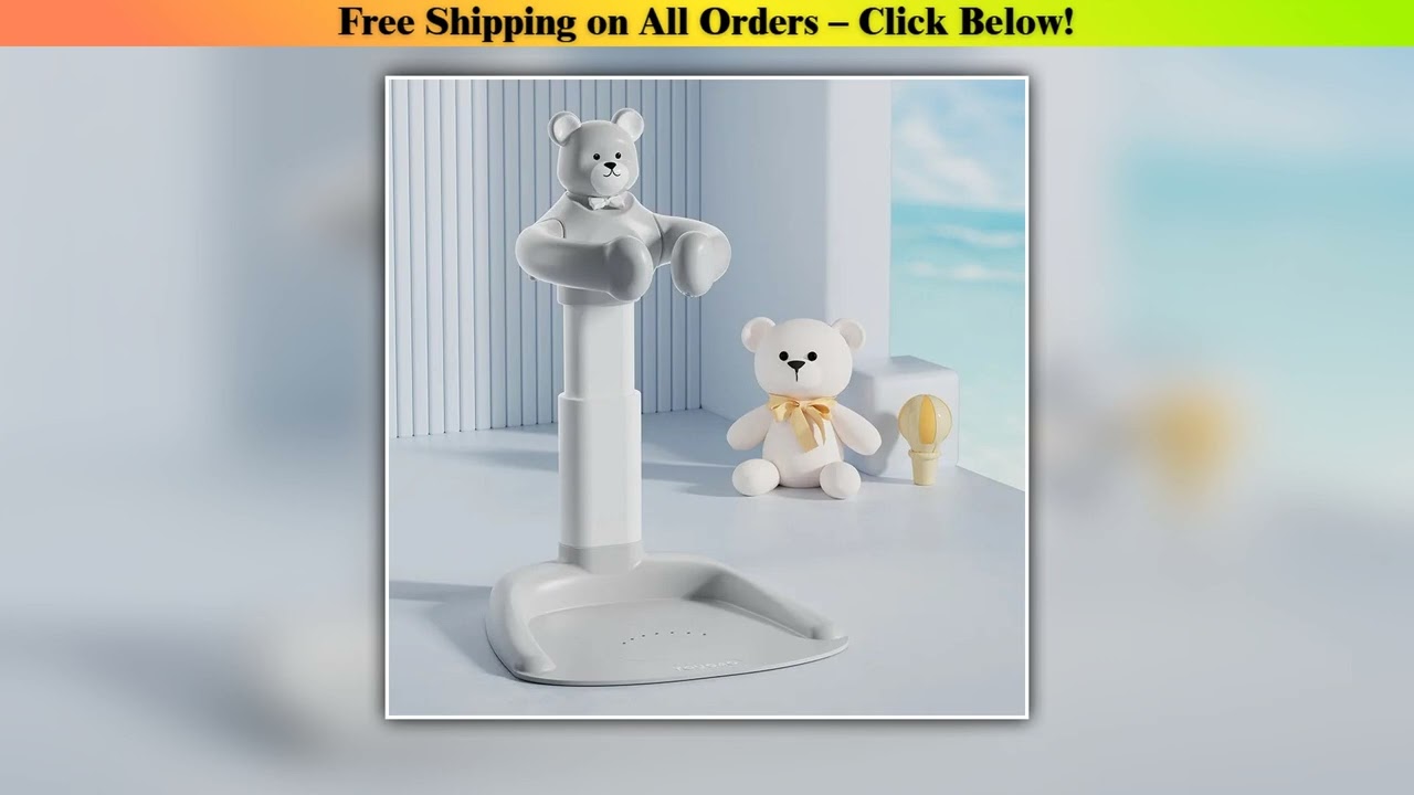 Portable Baby Standing Bath Rack Shower Support Holder Height Adjustable Infant Bathtub Stand with