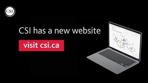 Introducing the new CSI Website