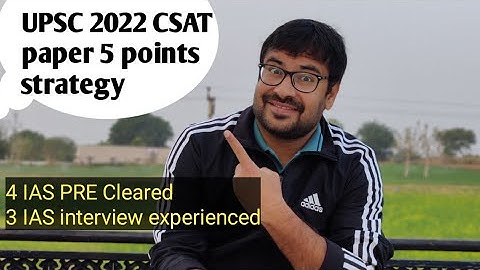 CSAT Preparation for UPSC 2022 | Csat upsc strategy for 2022 | IAS prelims 2022 CSAT paper strategy