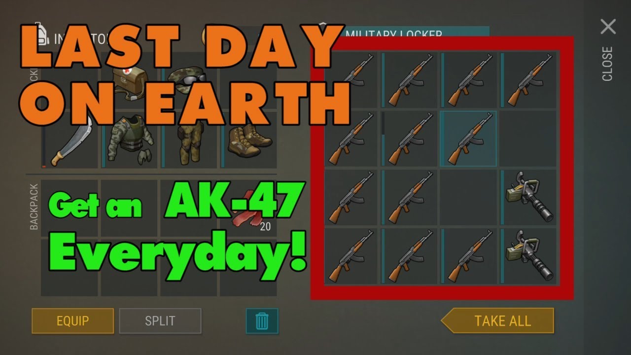 LDOE: Get an AK 47 everyday (v.1.5.3) (Vid# 5) last day on earth update