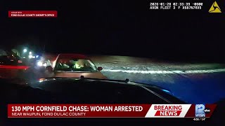 VIDEO: High-speed chase in Fond du Lac County that ended in cornfield