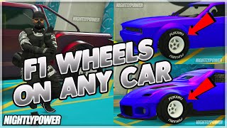 GTA SOLO CAR TO CAR MERGE GLITCH F1 WHEELS ON ANY CAR GLITCH 1.50 screenshot 5