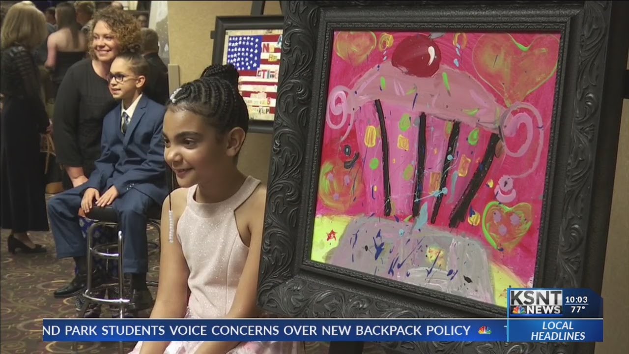 Kids auction off artwork at Works of Heart