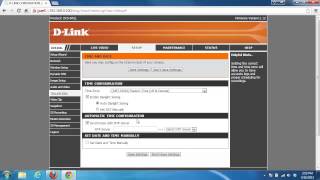 How to configure the time settings on mydlink router.