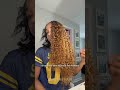 Miracle knots but add some color💛🤎Ouuuu this teaaaa asffff🤏🏽☕#curlymehair #curlyhair #wigs #crochet