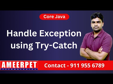 How to handle Exception in Java using Try Catch Blocks | Ameerpet Technologies