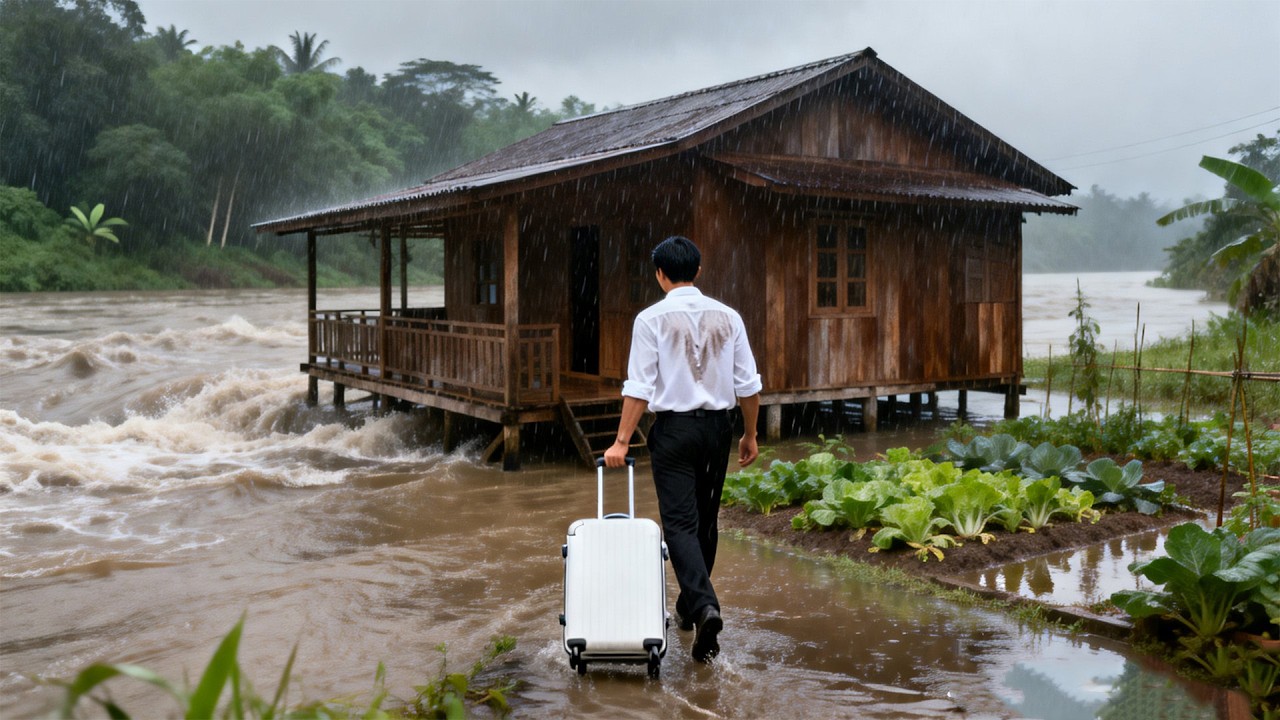 Talented CEO Leaves the City to Build a Stunning Wooden House Over a Wild River
