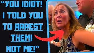 r/EntitledPeople - Mega Karens Wont Stop Calling Cops on THEMSELVES! Gets Embarrassed!