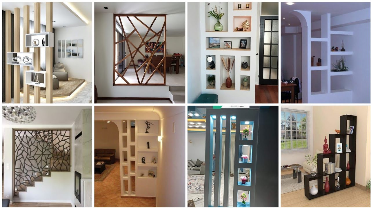 very stylish and beautiful center wall decor ideas//partition wall decor ideas