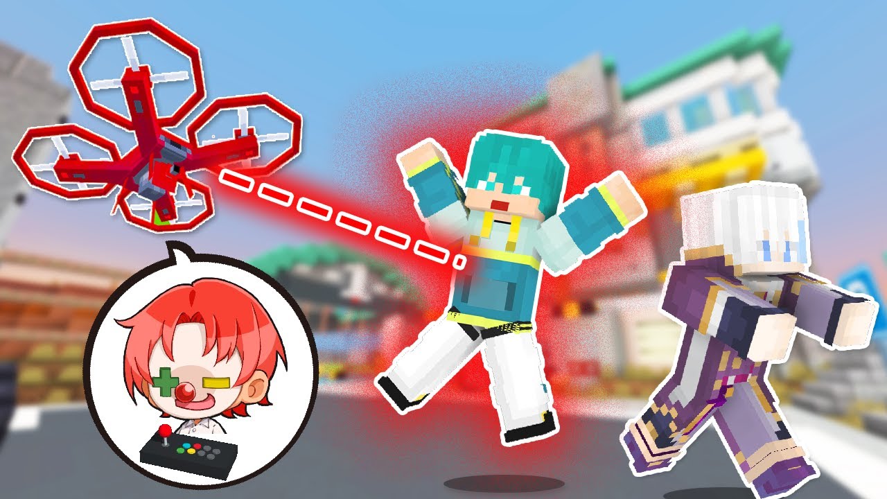 マイクラ】ドローンに見つかると罰ゲームが与えられる鬼ごっこ【マイン