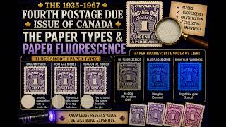 The 1936-1967 Fourth Postage Due Issue of Canada The Paper Types Paper Fluorescence