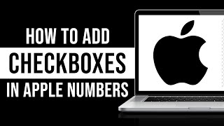 How to Add Checkboxes in Apple Numbers Spreadsheet on Mac (Tutorial)