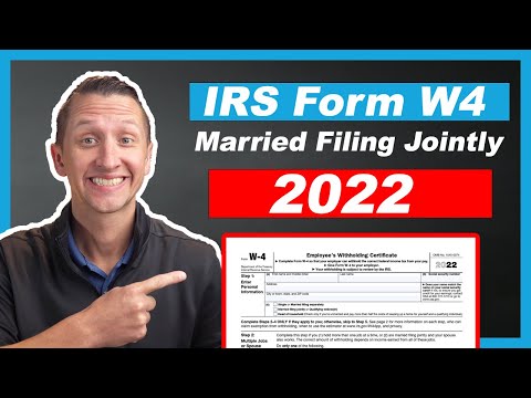 How to fill out IRS Form W4 Married Filing Jointly 2022 - YouTube