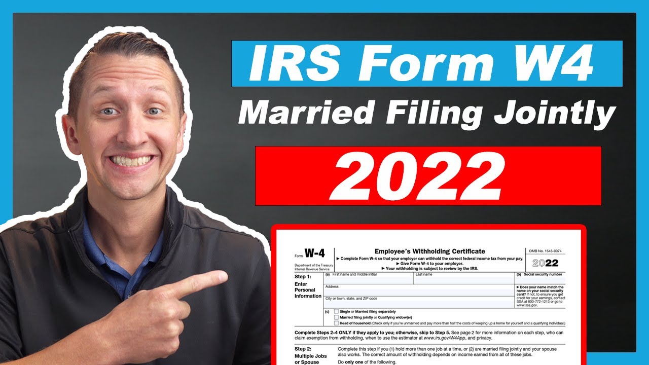 How to fill out IRS Form W4 Married Filing Jointly 2022 YouTube