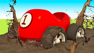 car cartoons full episodes street vehicles cartoon for kids racing cars in mud helper cars