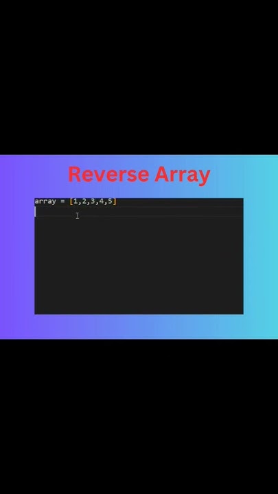 How to Print List in Reverse Order #shorts #coding #python #tranding # ...