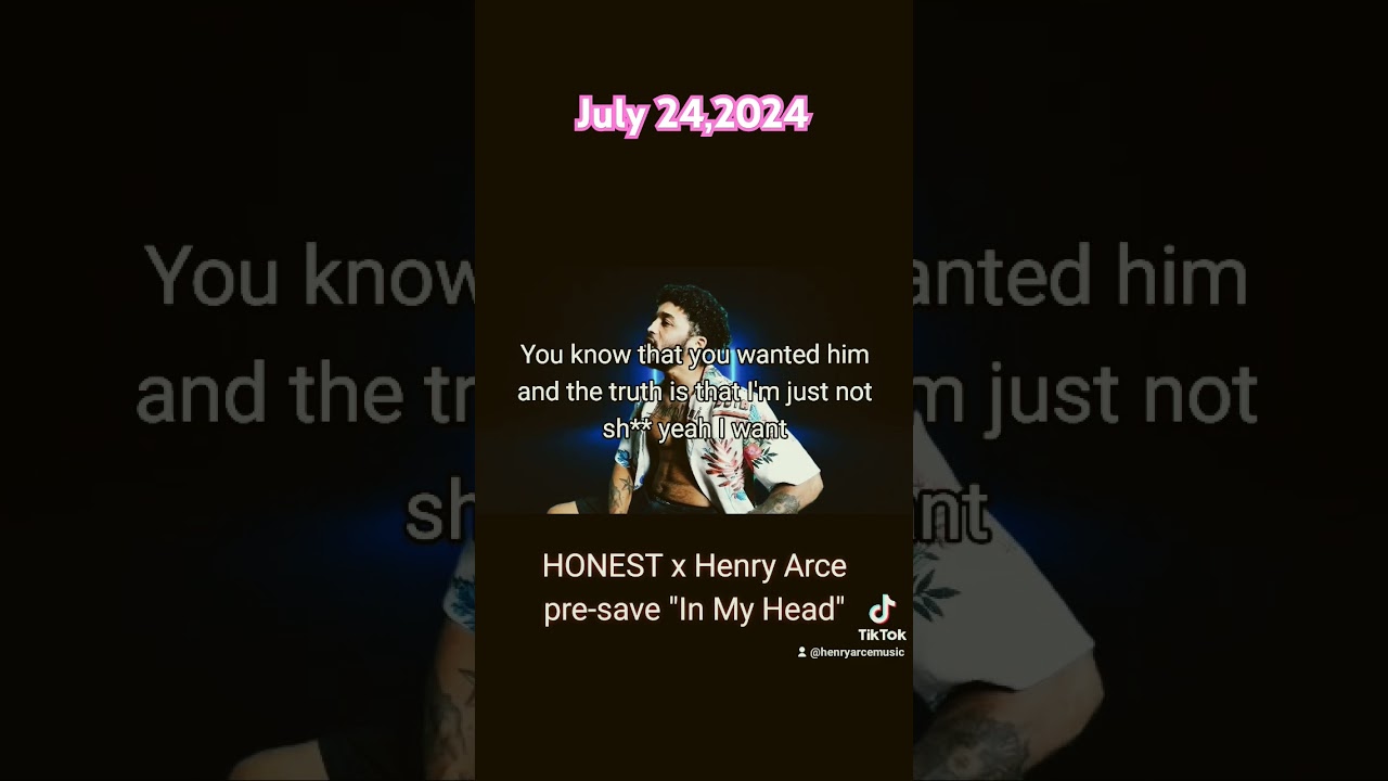 Watch HONEST x Henry Arce "In My Head" #viral #foryou #hiphop #trending @henryarcemusic2242 @-HONEST on YouTube Watch HONEST x Henry Arce "In My Head" #viral #foryou #hiphop #trending @henryarcemusic2242 @-HONEST on YouTube