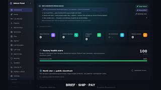 Killer demo — brief to code to Basescan payment