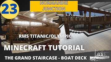 RMS Titanic/Olympic , 4:1 Scale,  Minecraft Tutorial. PART TWENTY-THREE