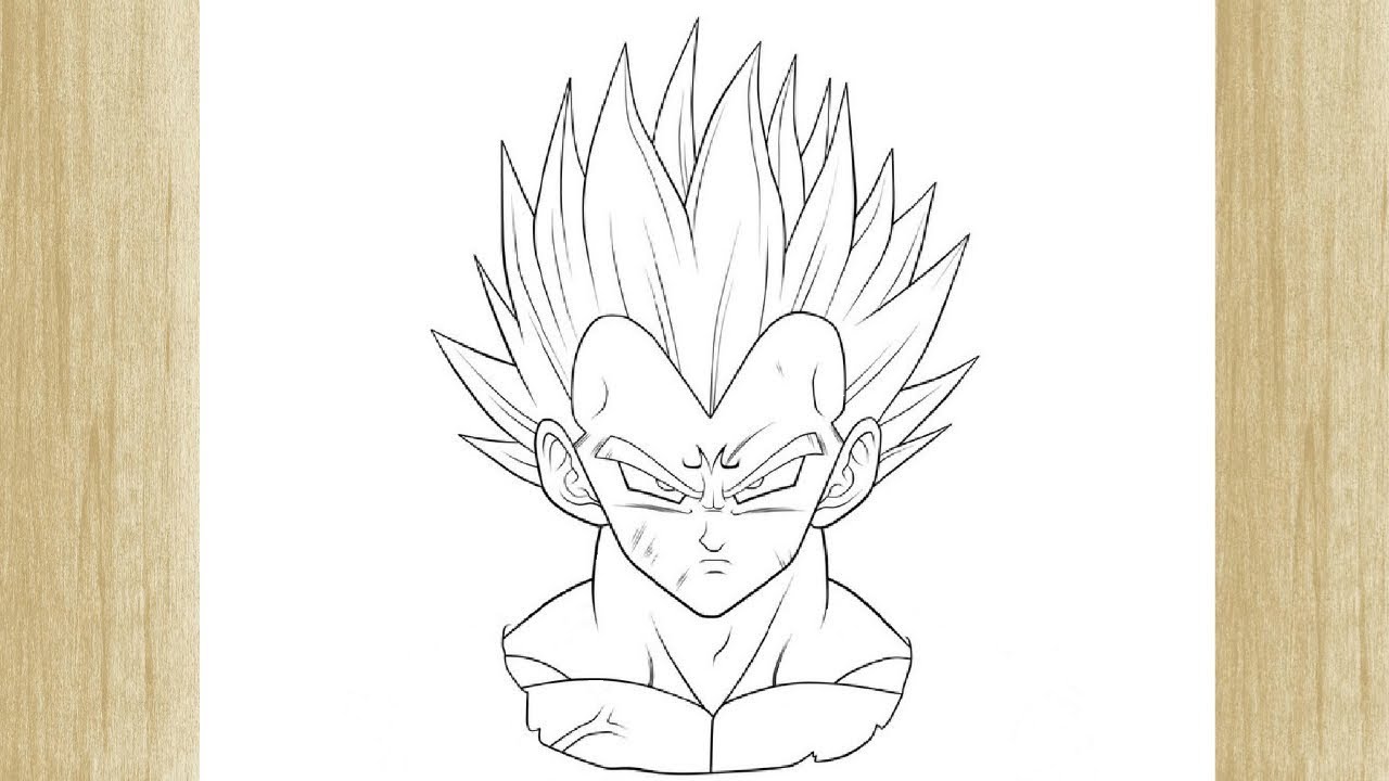 COMO DIBUJAR A VEGETA DE DRAGON BALL 