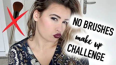 NO BRUSHES MAKE UP CHALLENGE