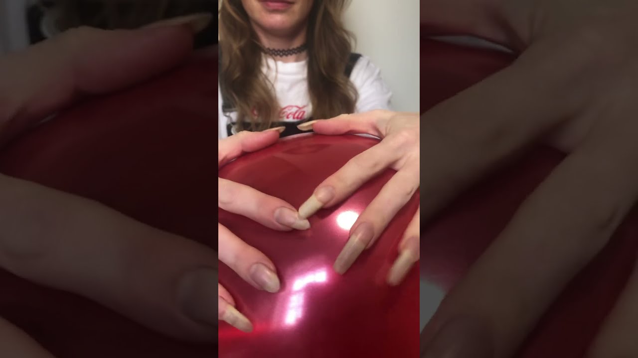 Popping Balloons With Long Natural Nails - Tapping - Scratching - Soft Spoken ASMR