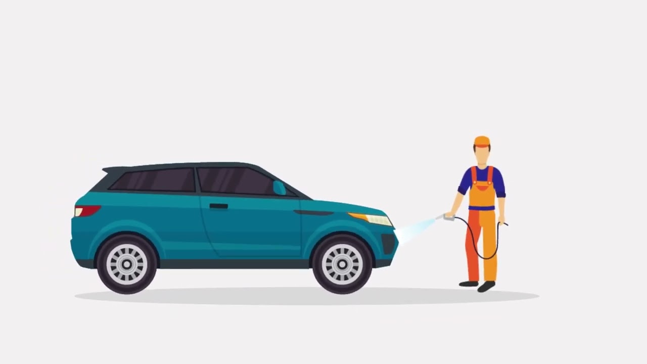 car wash motion graphics