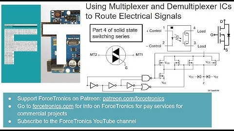 Using Multiplexer and Demultiplexer ICs to Route Electrical Signals