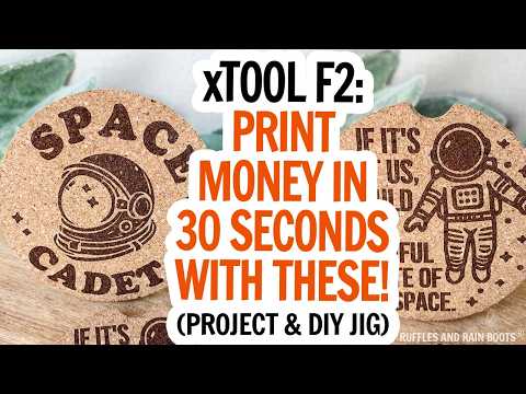 xTool F2 Laser Engraving Business - Car Coasters for Businesses and Direct Sale (& DIY a Jig)