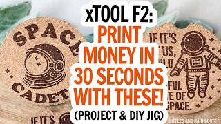 xTool F2 Laser Engraving Business - Car Coasters for Businesses and Direct Sale (& DIY a Jig)