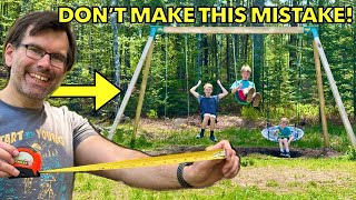 The Secret to PERFECT DIY Swing Spacing! (Swing Set Designs Included)