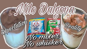 HOW TO MAKE MILO DALGONA WITHOUT MIXER | TAKE 1
