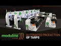 Automated production of large tarps  covers  moduline l miller weldmaster