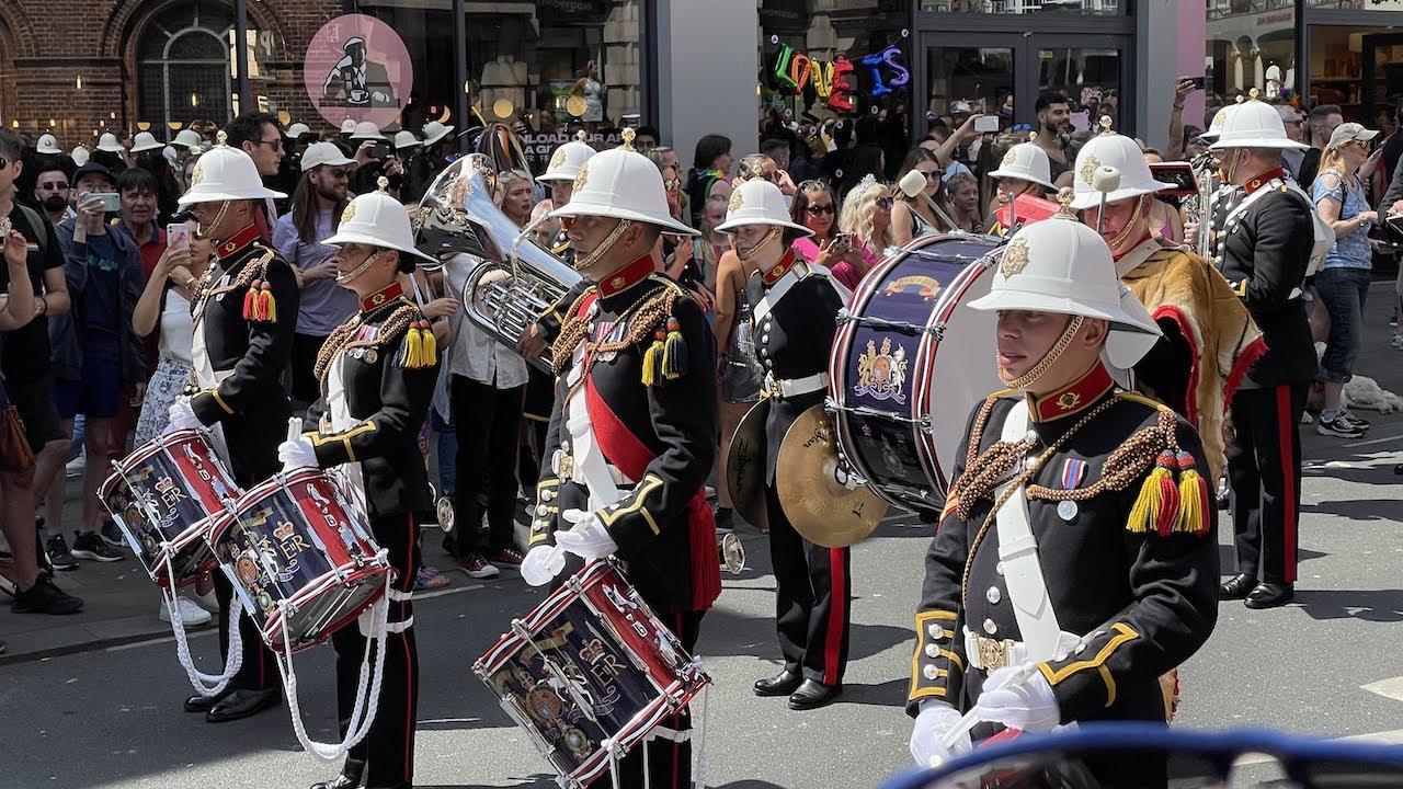 Band of Her Majesty's Royal Marines: Collingwood. Brighton Pride 2022.