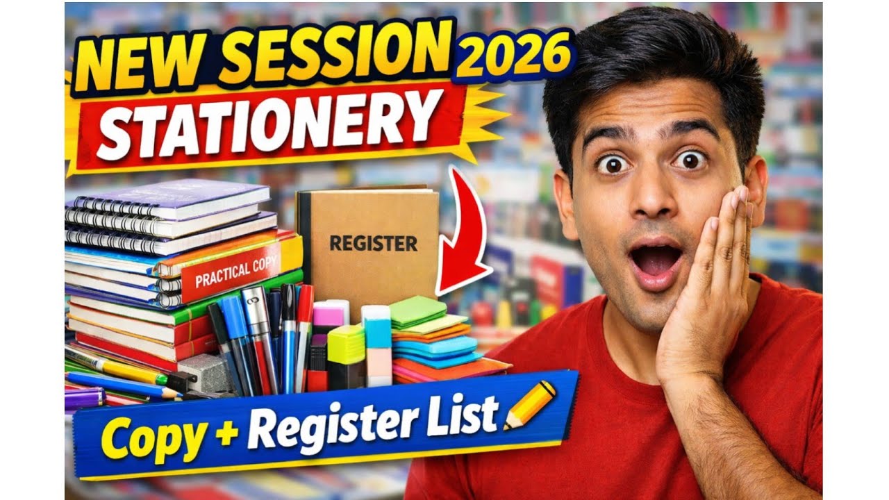 New Session 2026 Stationery List 📚 | Student's ke lie Best copy and ...