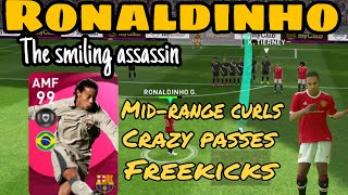 The smiling assassin 'Ronaldinho' | Crazy Goals, Freekick's & Passes | PES 2021 Mobile