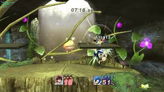 Project+ Netplay - Pit vs. Sonic on Delfino's Secret (Mod of Super Smash Bros. Brawl)