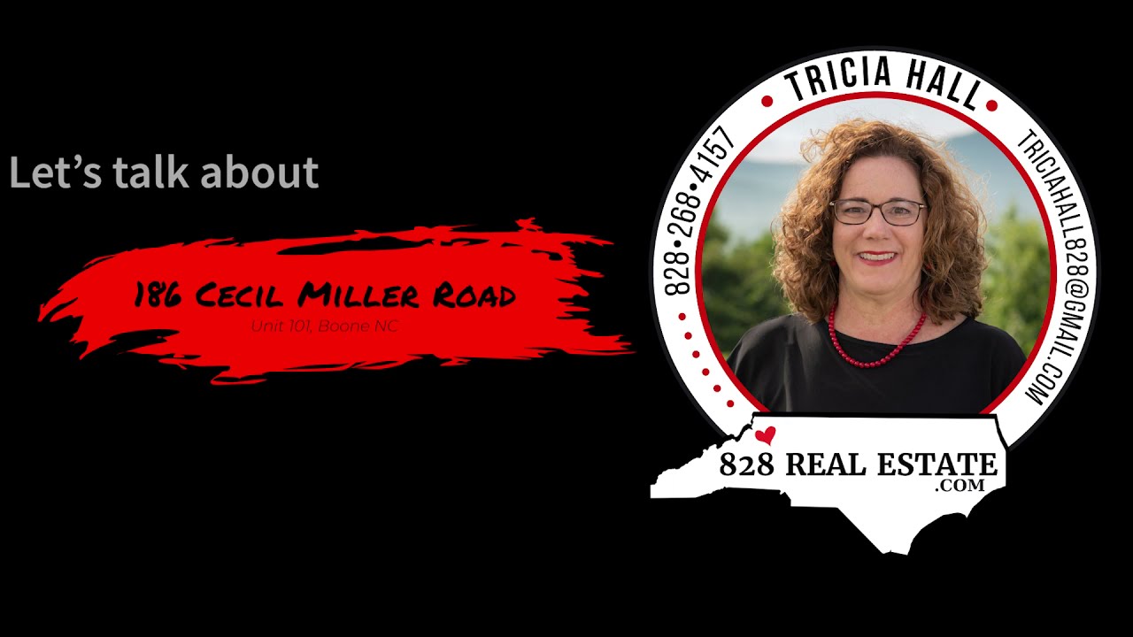 186 Cecil Miller, Unit 101, Boone NC YouTube