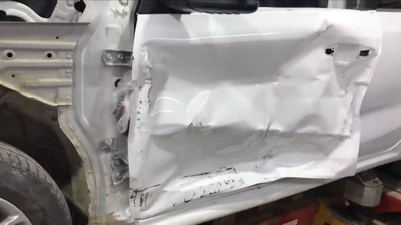 КАК ПОЧИНИТЬ, ПОСЛЕ БОКОВОГО УДАРА ЗАМЯТЫЙ ПОРОГ из «ХЛАМА» в «ИДЕАЛ ...