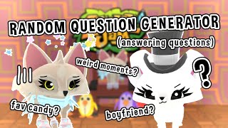 RANDOM QUESTION GENERATOR! 😱 (answering questions)