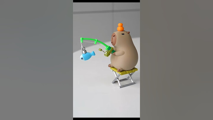 Capibara al que le gusta pescar🤣🤣#3D #impresión3d #capibara #juguete #toy #regalo #gift #capybara