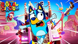 THE AMAZING DIGITAL CIRCUS - Ep 2: Candy Carrier Chaos! Bluey & Bingo Reacts