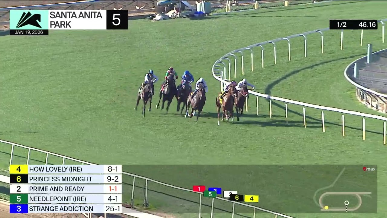 Ketonia (FR) wins Race 5 on Monday, January 19 at Santa Anita Park