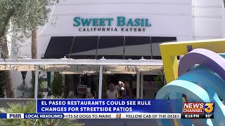 El Paseo restaurants could see rule changes for streetside patios in 2026