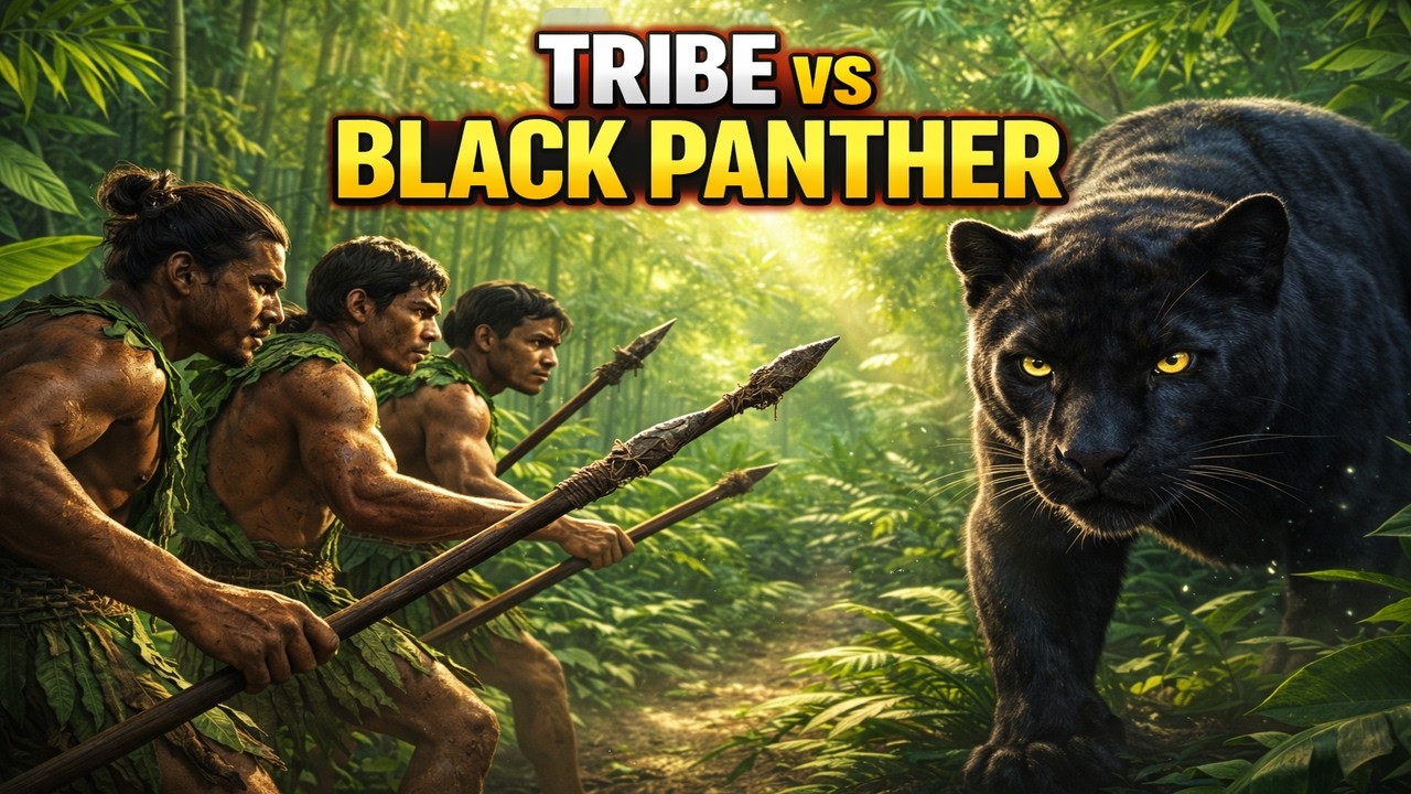 TRIBE vs BLACK PANTHER | Ancient Jungle Hunters Face Deadly Predator