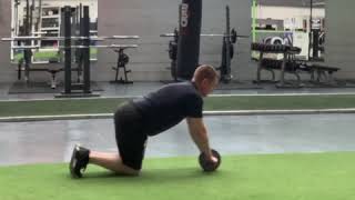 Ab roll out exercise demo