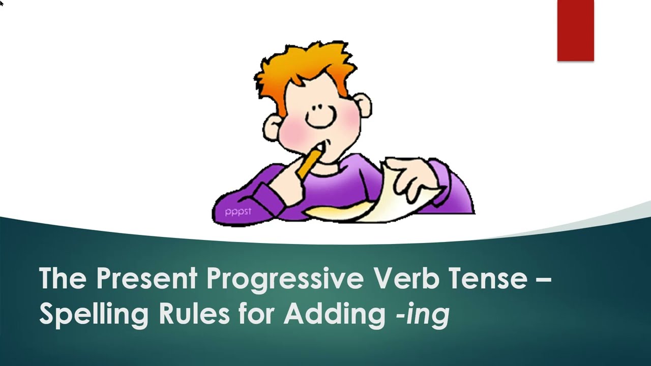 The Present Progressive Verb Tense – Spelling Rules for Adding -ing - Short