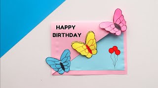 Beautiful Birthday card idea | DIY Greeting Cards for Birthday | Handmade easy Gift card Tutorial