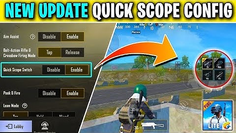 How To Enable Quick Scope in Pubg Mobile Lite • Pubg Lite Me Quick Scope Kaise Kare .pubgmobilelite